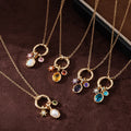 Birthstone Pendant Chain Necklace [KQSFFJPT]