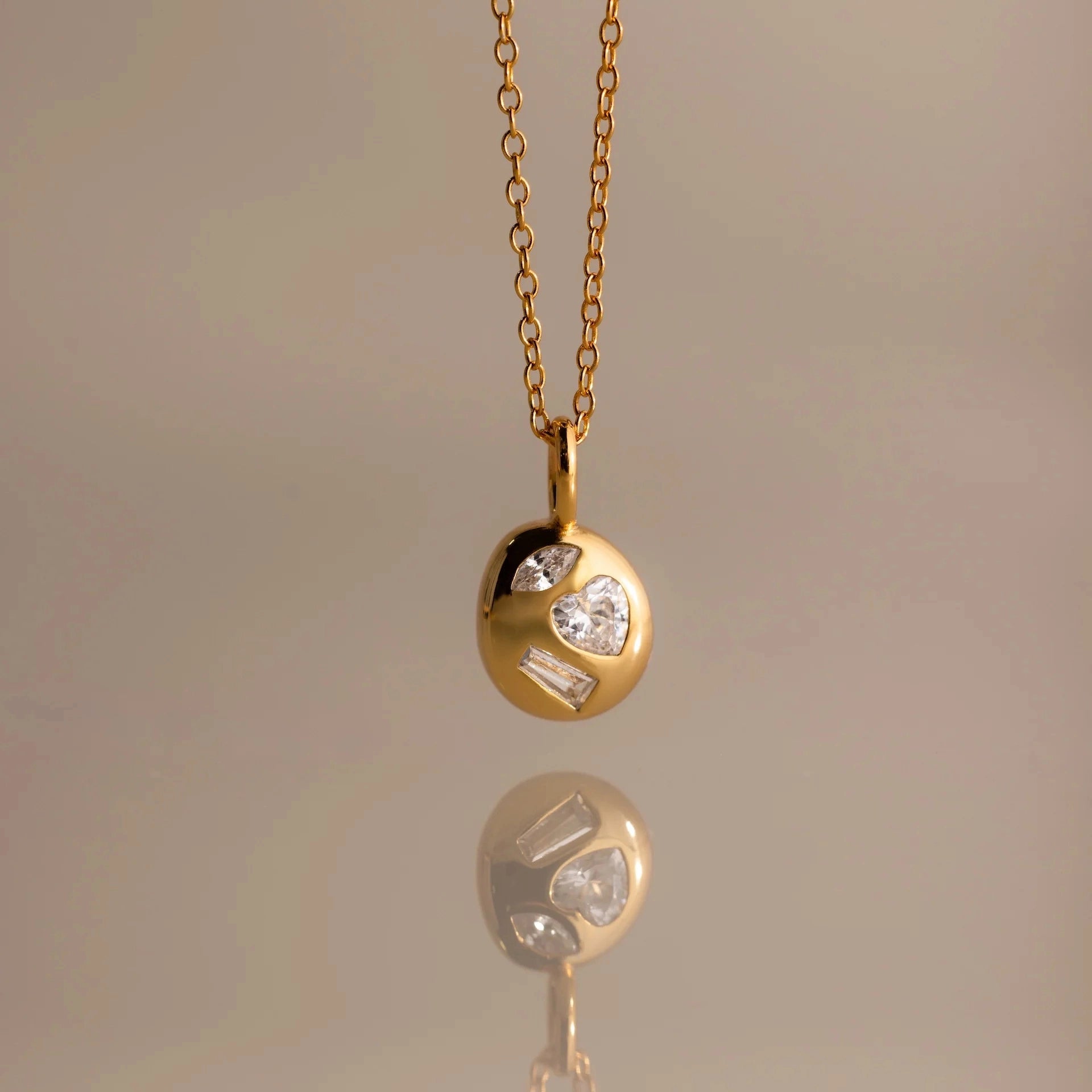 Birthstone Pendant Necklace [45ESXBZL]