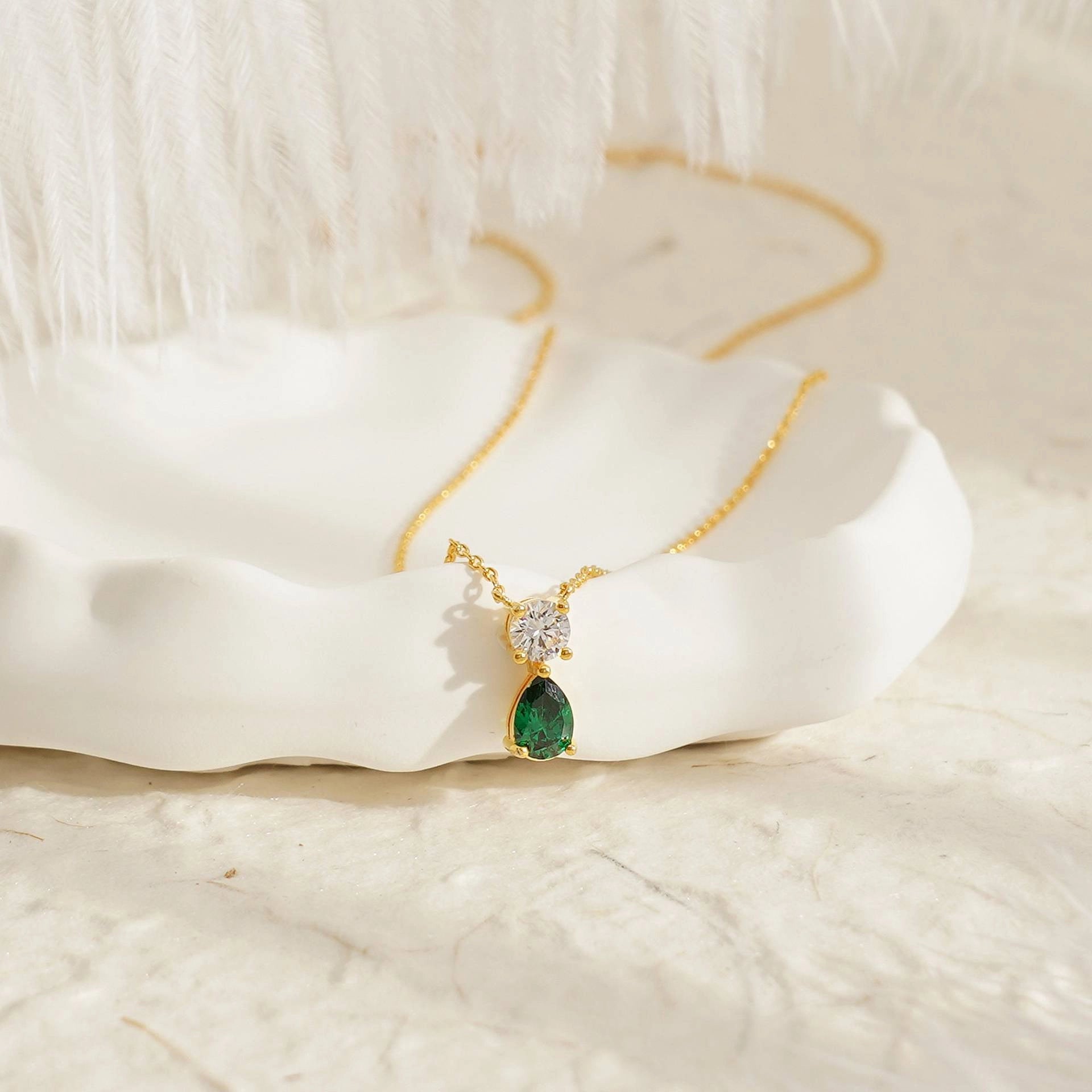 Birthstone Pendant Necklace [13AE5SX1]