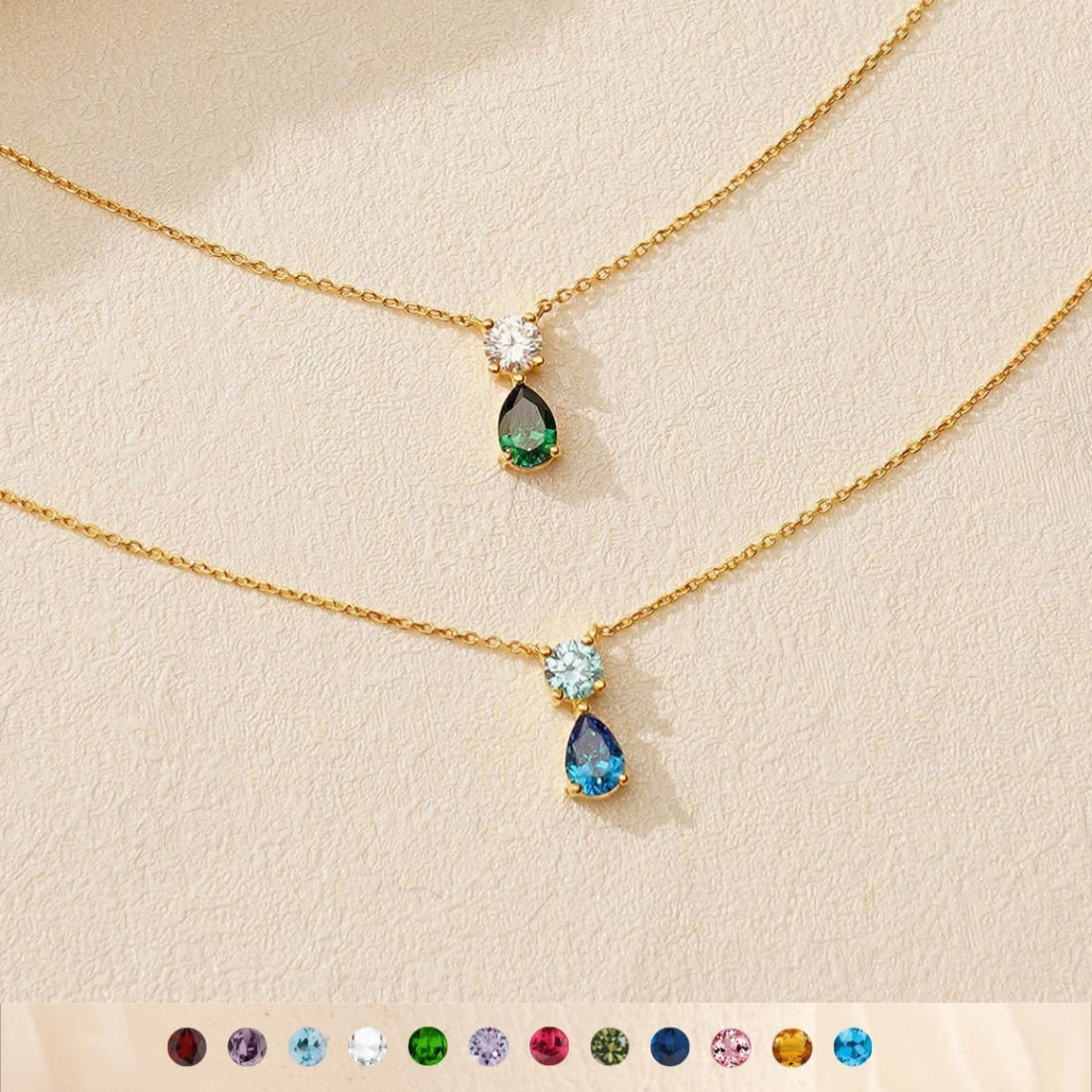 Birthstone Pendant Necklace [WTMKJYKI]