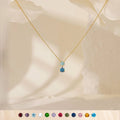 Birthstone Pendant Necklace [XMOXFUQE]