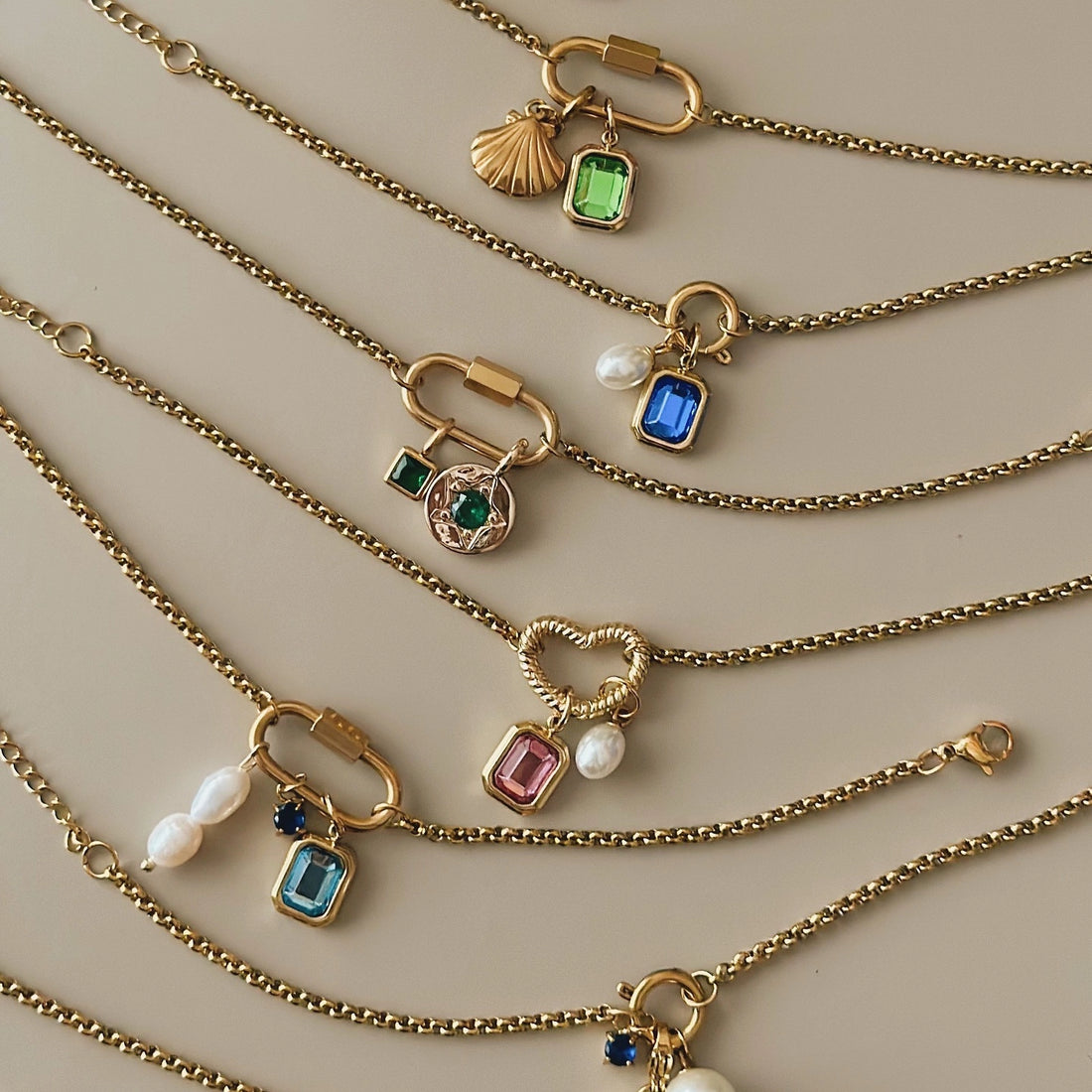 Birthstone Pendant Necklace [QTRT02X5]