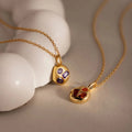 Birthstone Pendant Necklace [W0WS5I4C]