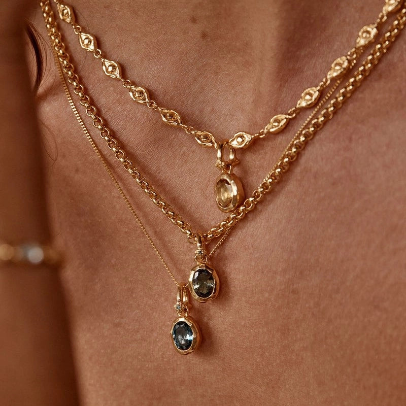 Birthstone Pendant Necklace [8LF6OFWB]