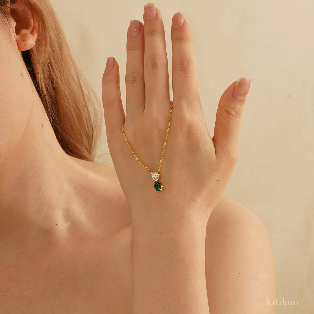 Birthstone Pendant Necklace [WTMKJYKI]