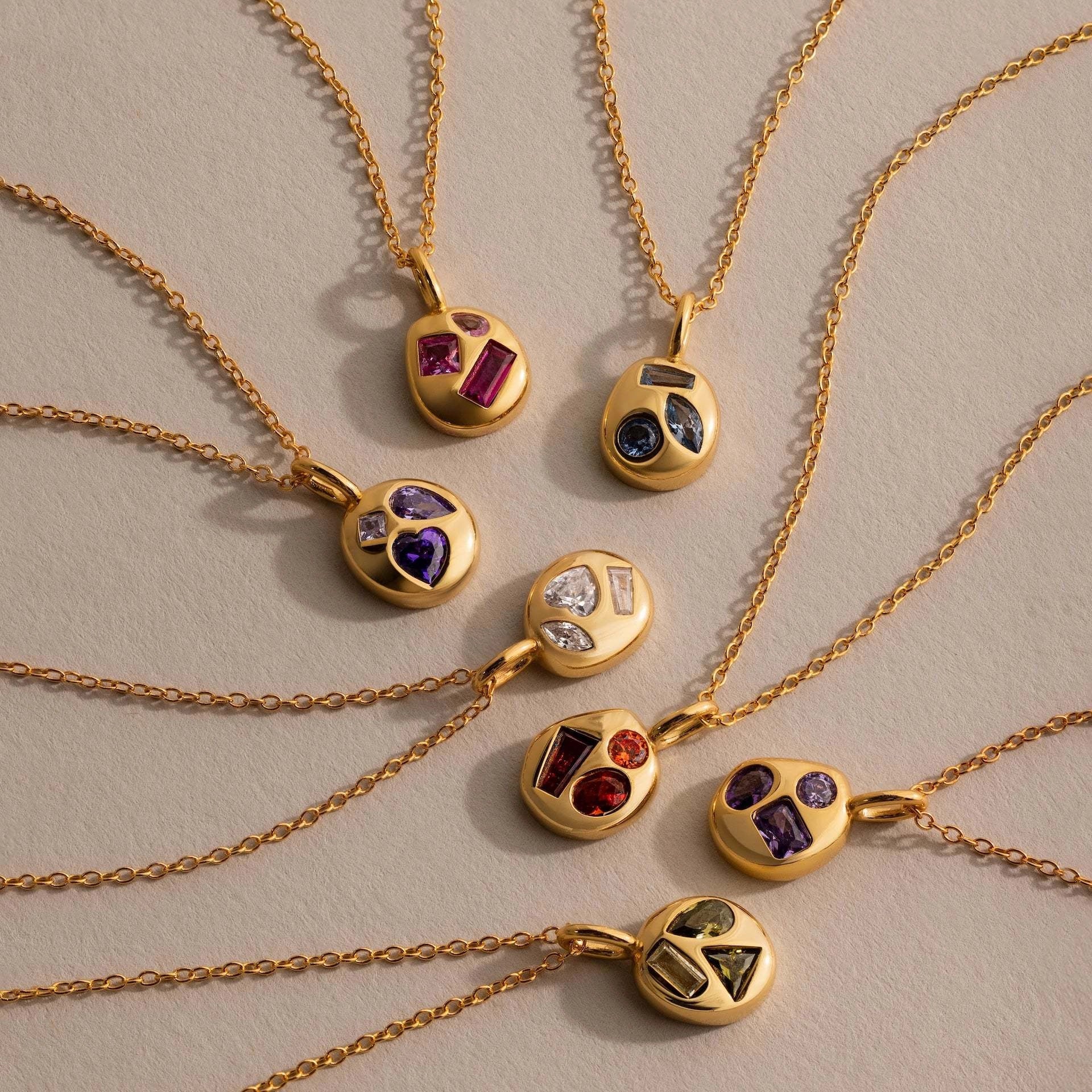 Birthstone Pendant Necklace [WB06XL5K]