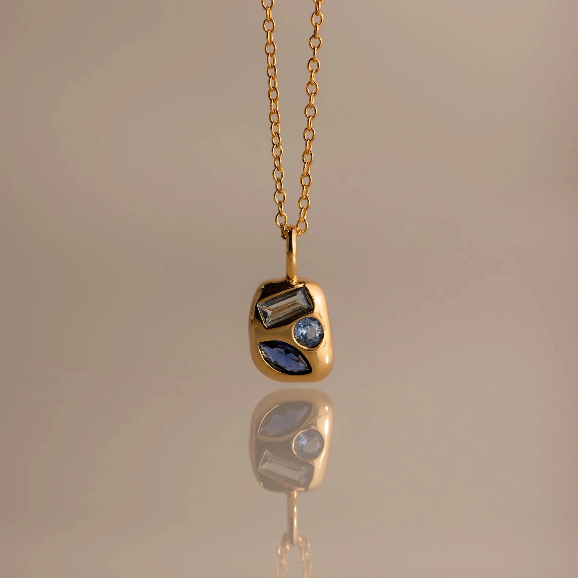 Birthstone Pendant Necklace [STNVA7SZ]