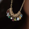 Birthstone Pendant Necklace [U56ODPFQ]