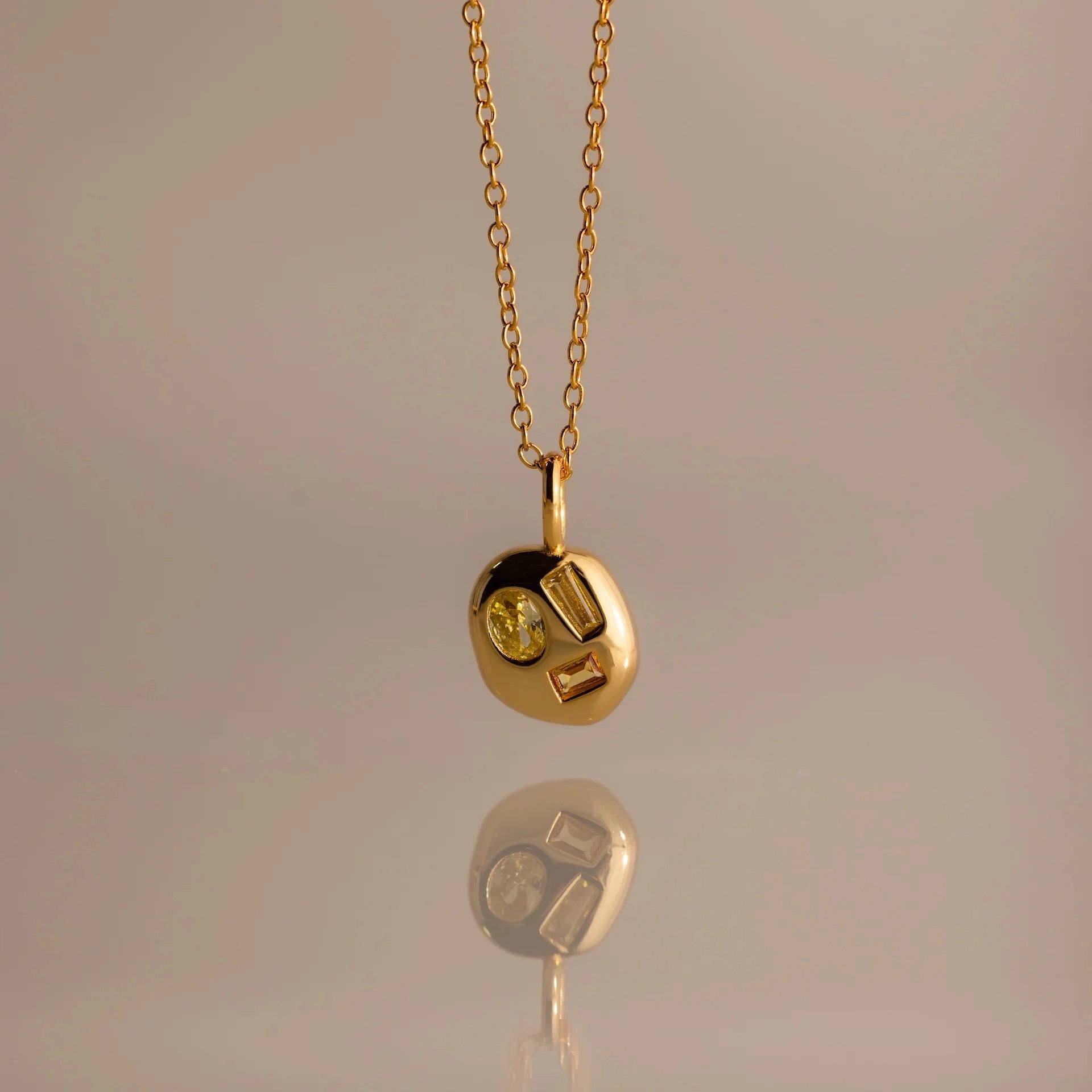 Birthstone Pendant Necklace [18IENKGH]