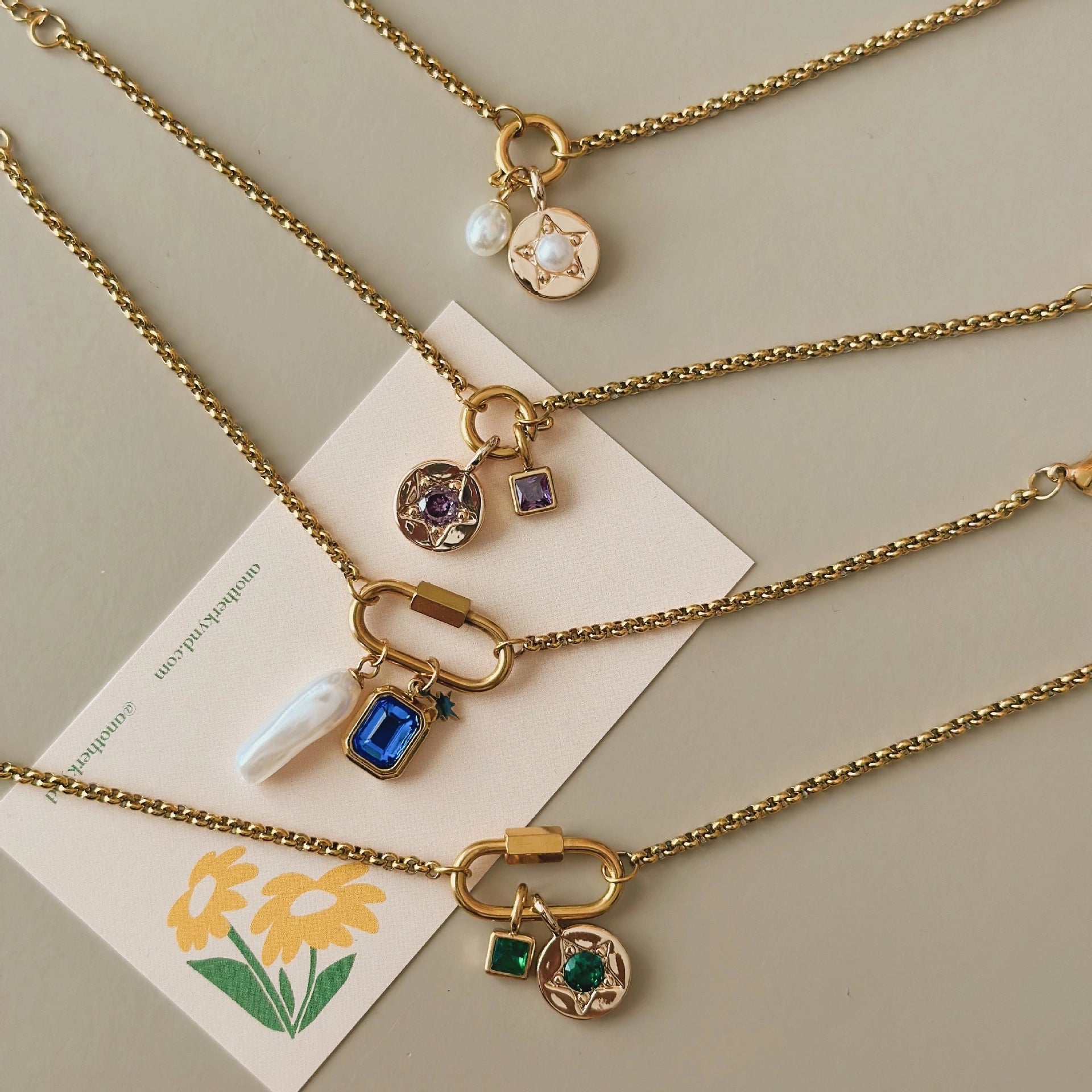 Birthstone Pendant Necklace [U7H6RGPF]