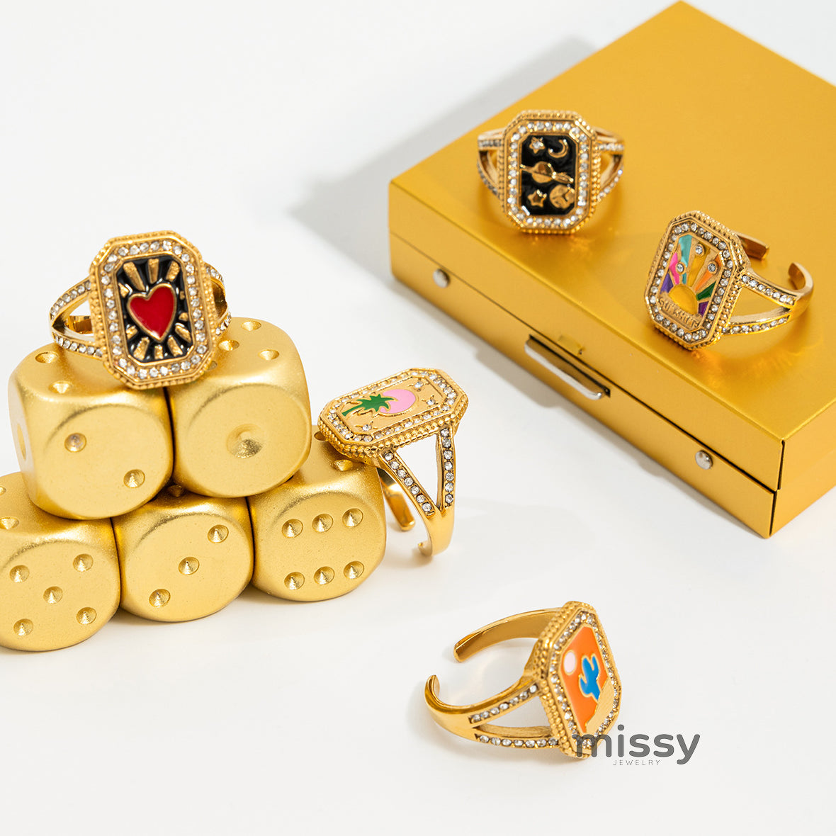 Blakelee Modern Emblem Ring [Q6OSKLG5]