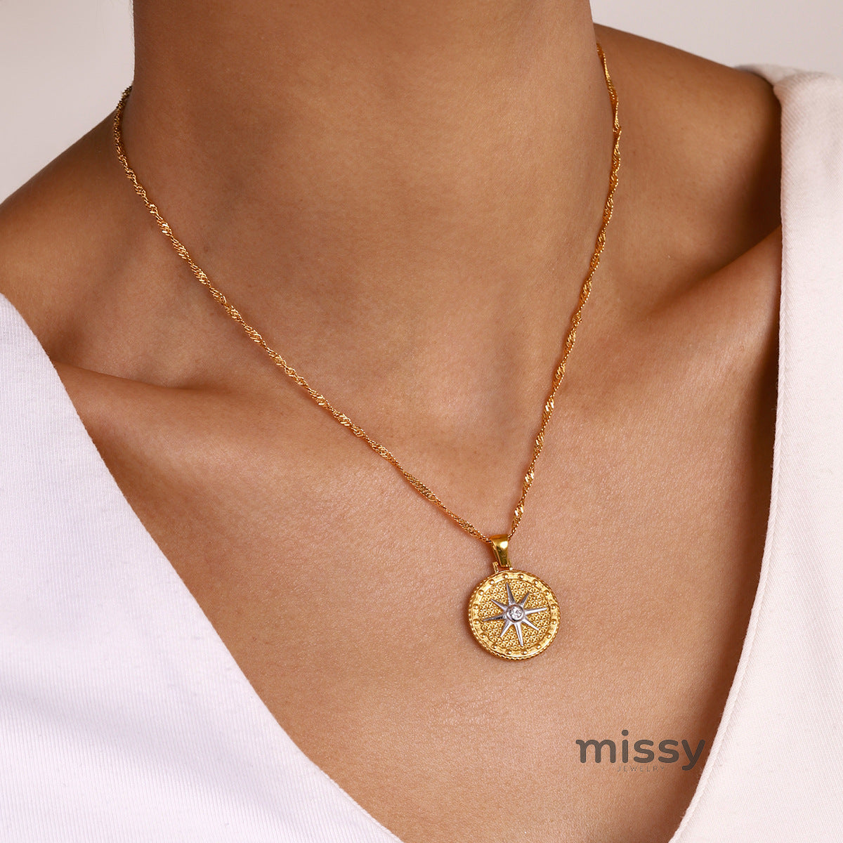 Blessin Delicate Star Necklace [TKINRZ53]