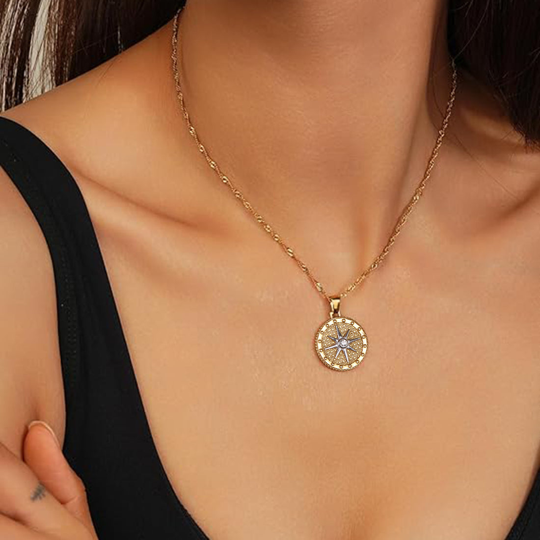 Blessin Delicate Star Necklace [SA2242LI]