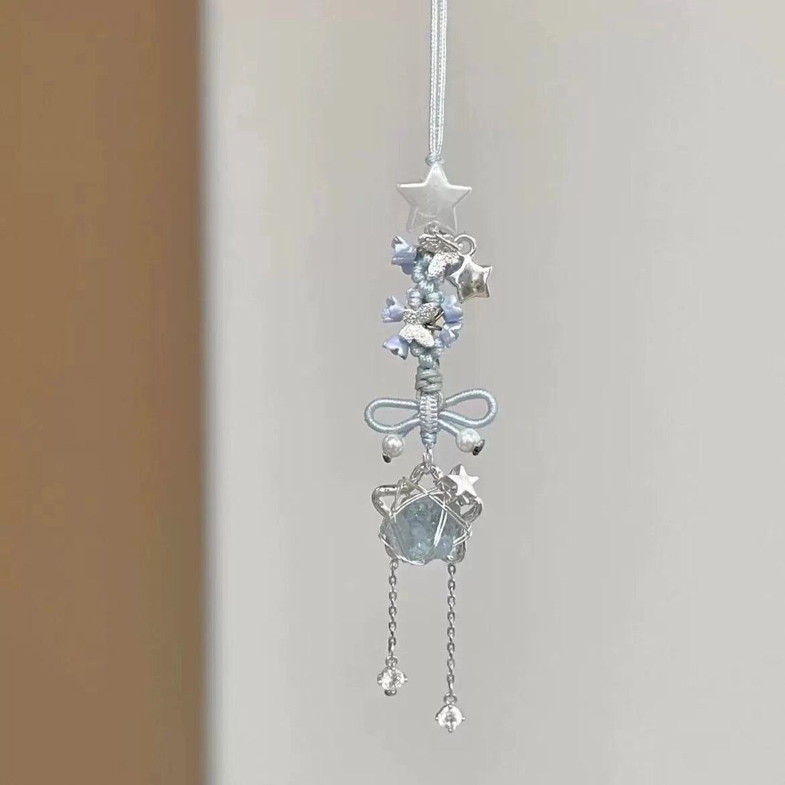 Blue Star Braided Rope Charm [61L2KVM2]