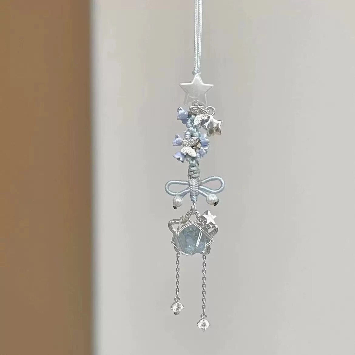 Blue Star Braided Rope Charm [61L2KVM2]