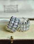 Braided C-Ring Zircon Earrings [40S4UTLR]