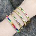 Bralynn Geometric Zircon Bangle [YDPJDS06]