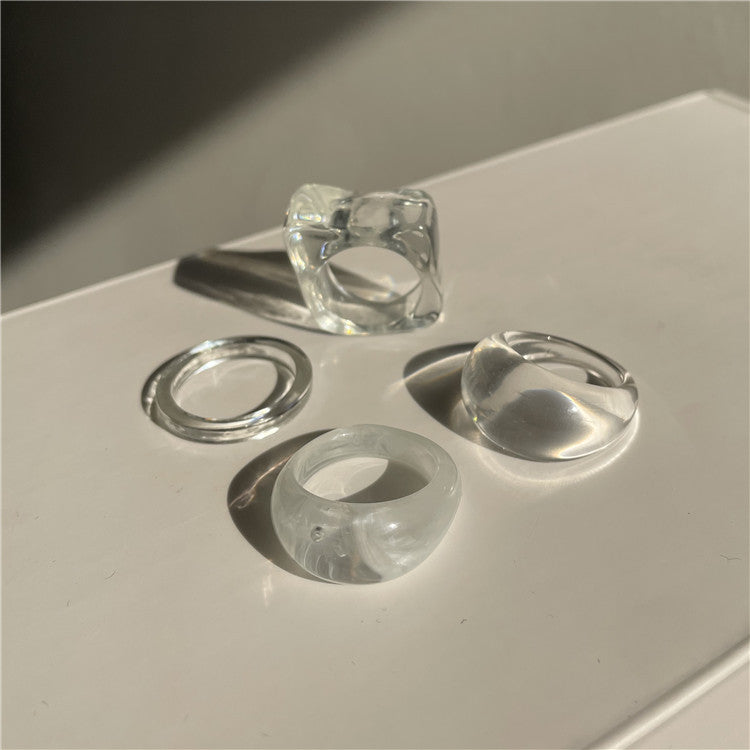 Breana Translucent Ring Set [AH9E3B11]