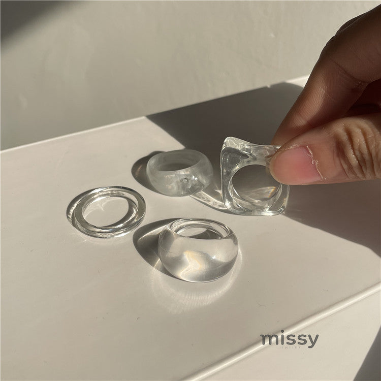 Breana Translucent Ring Set [WQPVQYDO]