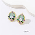 Brecklyn Monet Floral Pearl Earrings [JFM27FL9]