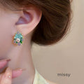 Brecklyn Monet Floral Pearl Earrings [S1J6ZSQC]