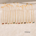 Bree Dainty Birthstone Necklace [HD9Y6P8U]