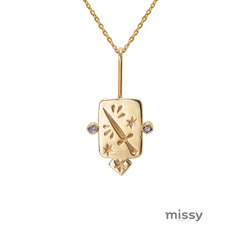 Breelyn Tarot Card Pendant Necklace [IY0GL4S1]