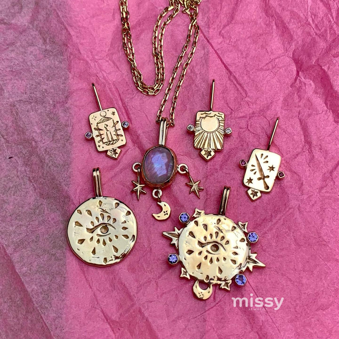 Breelyn Tarot Card Pendant Necklace [RFMAKXPP]