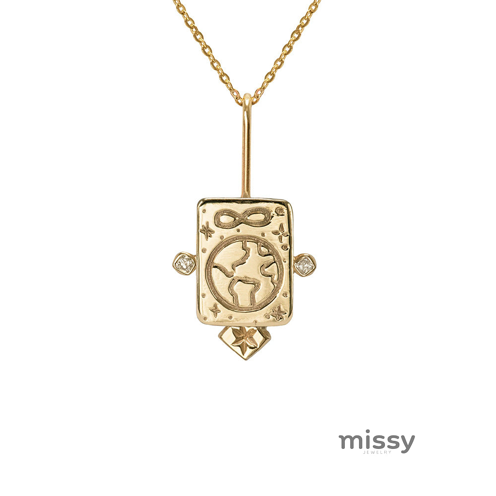 Breelyn Tarot Card Pendant Necklace [L2MRJHFN]