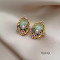 Brennan Baroque Pearl Stud Earrings [58AJ4A95]