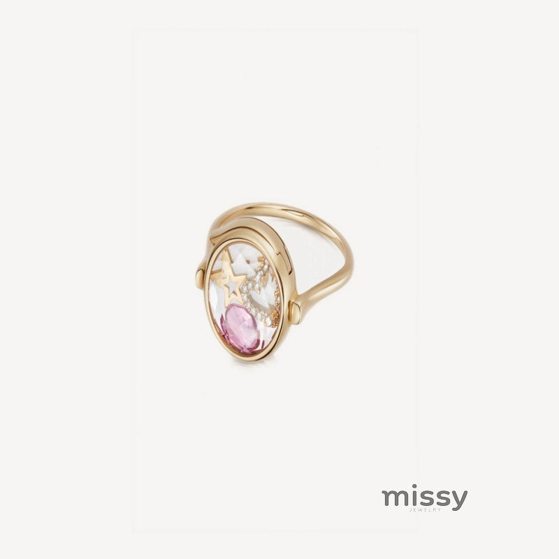 Bridgett Interchangeable Charm Ring [3LA2OSVL]