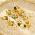 Brinlee Gemstone Open Ring [DMRW69OP]