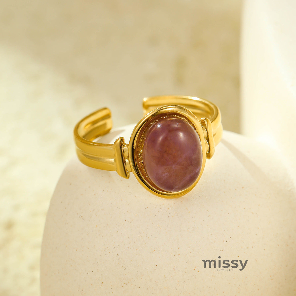 Brinlee Gemstone Open Ring [GY7G4652]