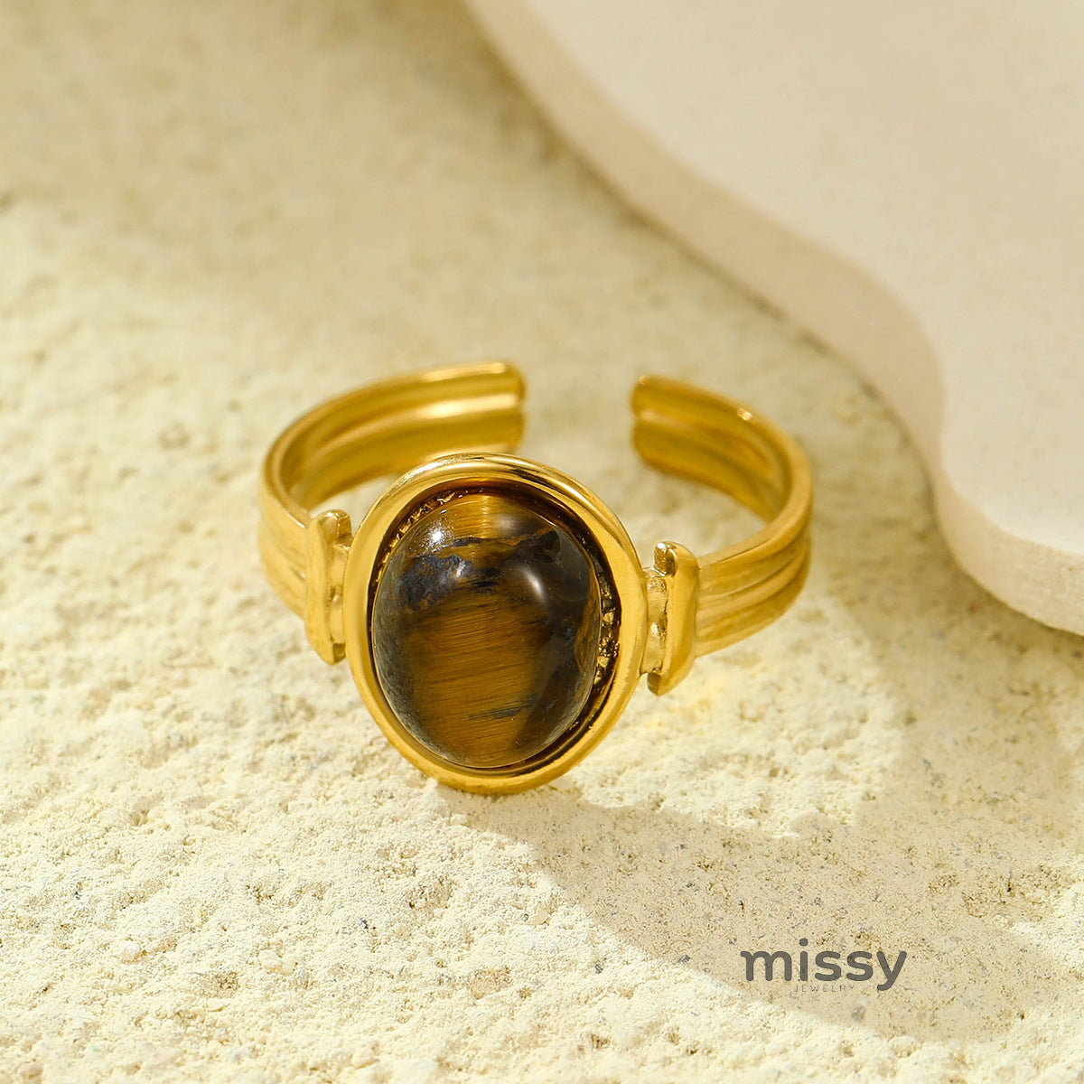 Brinlee Gemstone Open Ring [DGF5KI62]