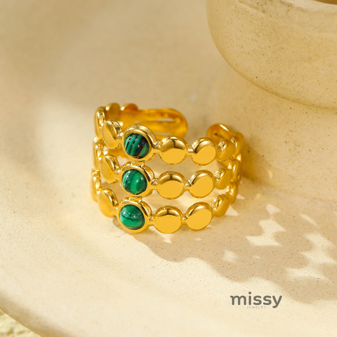 Brinlee Gemstone Open Ring [DMRW69OP]