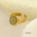Brinlee Gemstone Open Ring [XWKD7355]