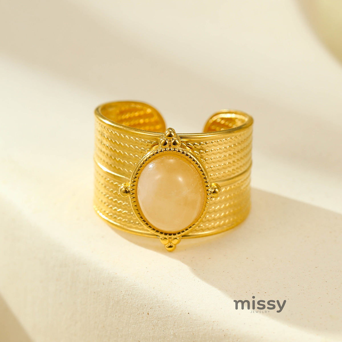 Brinlee Gemstone Open Ring [VZI2246K]