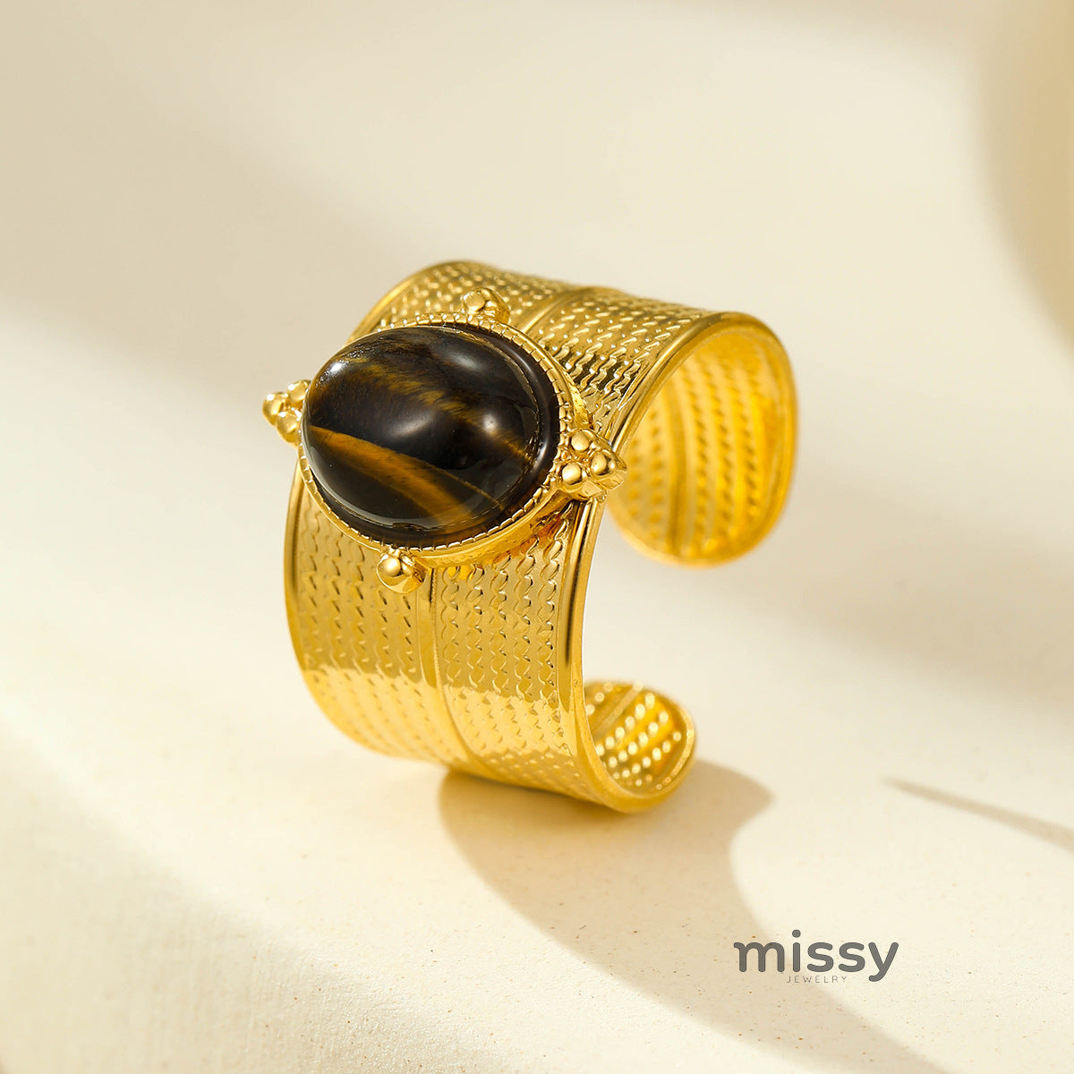 Brinlee Gemstone Open Ring [QR2HS54G]