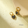 Briseyda Sparkling Heart Stud Earrings [JZPV3TS5]
