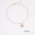 Bristol Zircon Petal Necklace [4ZGF89KT]