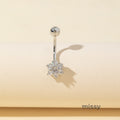 Brookelynn Floral Heart Navel Ring [4WBTWG3E]