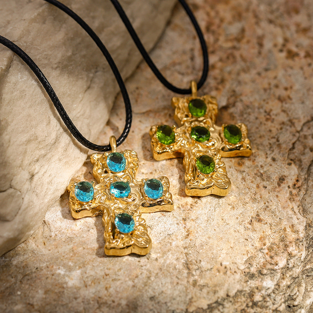 Bryce Crystal Pendant Necklace