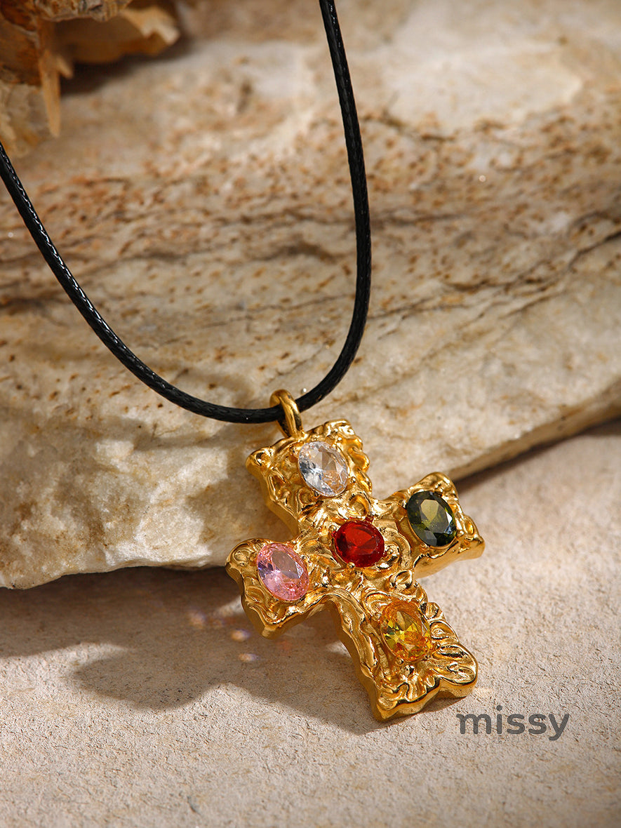 Bryce Crystal Pendant Necklace