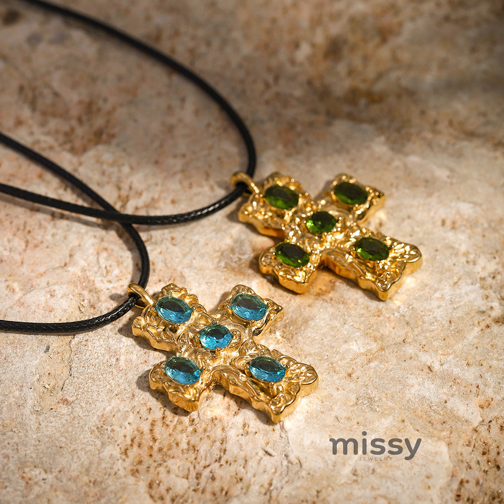 Bryce Crystal Pendant Necklace
