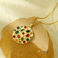 Brylie Radiant Pendant Necklace [PL471DYG]