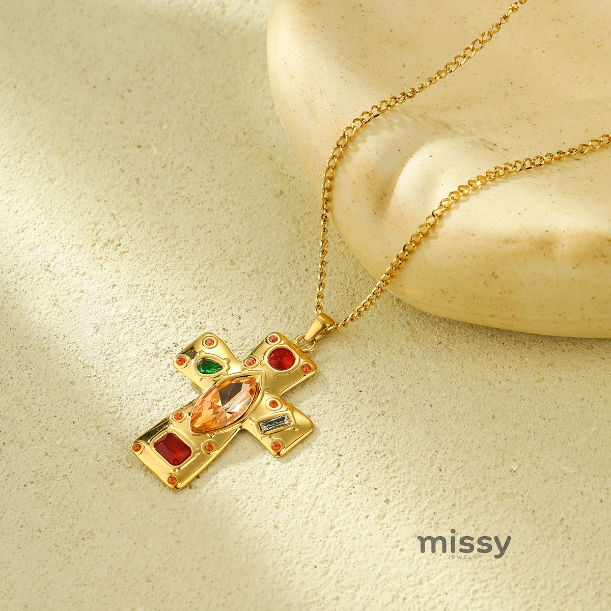 Brylie Radiant Pendant Necklace [44WHBZOB]