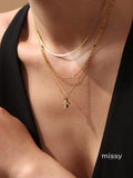Bryndle Dainty Cross Pendant Necklace [L9KF58NN]