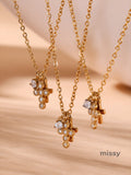Bryndle Dainty Cross Pendant Necklace [S63SFJX4]