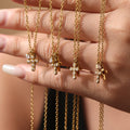 Bryndle Dainty Cross Pendant Necklace [A3QB6CGH]