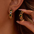Bryndle Geometric Zircon Earrings [G8XN51TW]